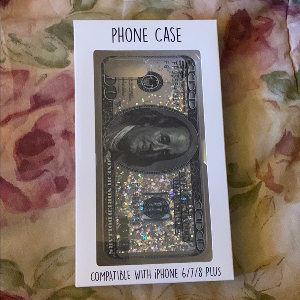 $100 Bill Glitter Phone Case